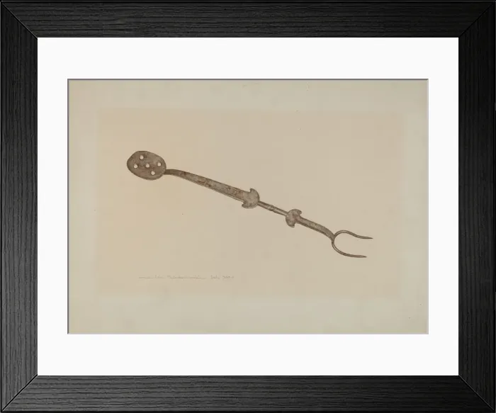 Framed Print : Fork, 1935 / 1942. Creator: John Swientochowski Framed Print : Fork, 1935 / 1942. Creator: John Swientochowski