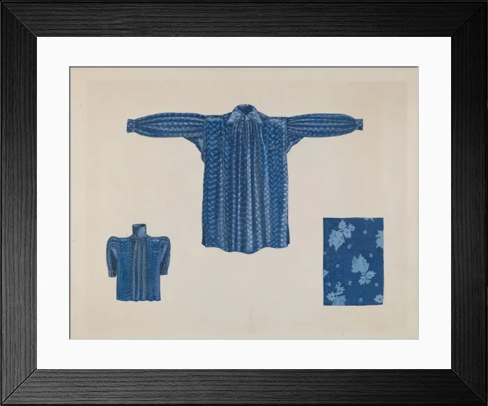 Framed Print : Mans Work Shirt, c. 1937. Creator: Verna Tallman Framed Print : Mans Work Shirt, c. 1937. Creator: Verna Tallman