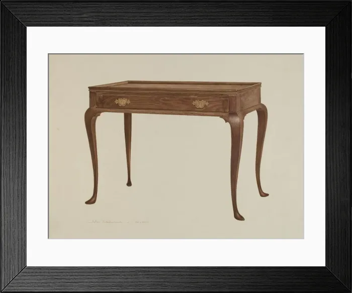 Framed Print : Serving Table, c. 1939. Creator: John Swientochowski