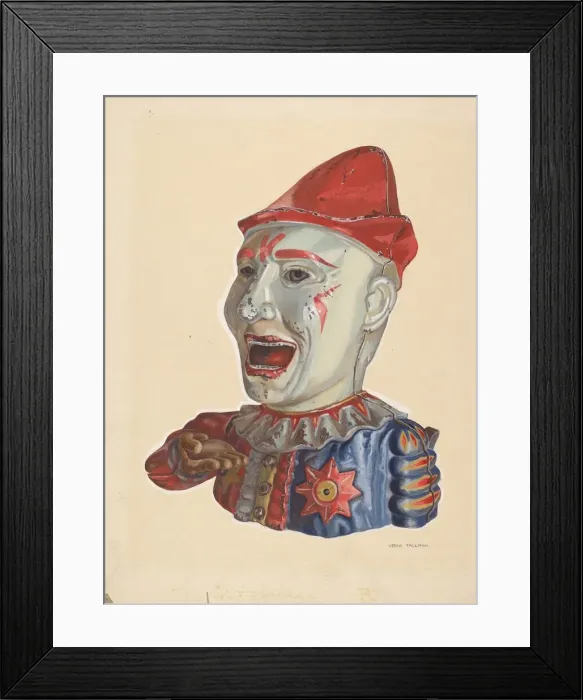 Framed Print : Toy Bank: Humpty Dumpty, c. 1938. Creator: Verna Tallman Framed Print : Toy Bank: Humpty Dumpty, c. 1938. Creator: Verna Tallman