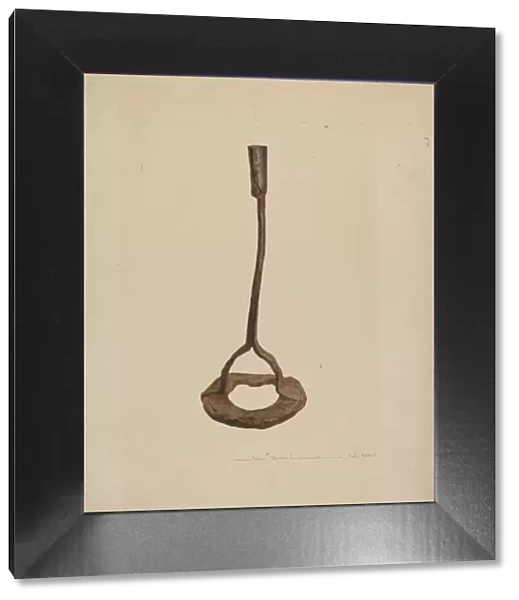 Horse Shoe Candle Holder, c. 1939. Creator: John Swientochowski