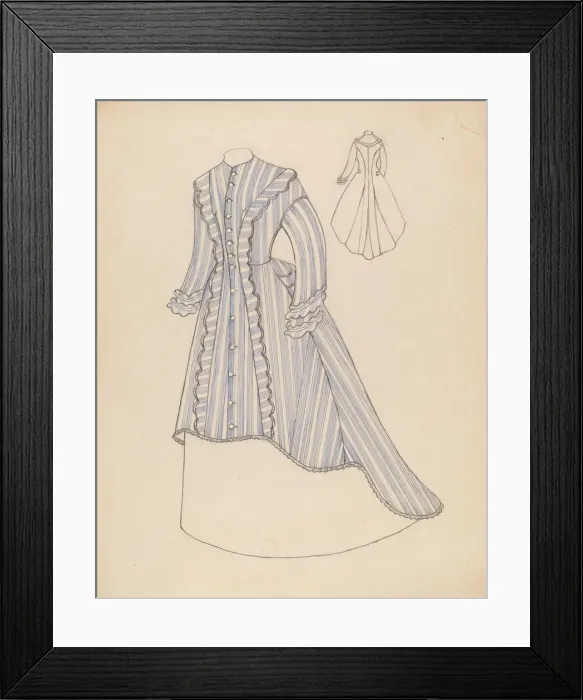 Framed Print : Wrapper, c. 1937. Creator: Mae Szilvasy Framed Print : Wrapper, c. 1937. Creator: Mae Szilvasy