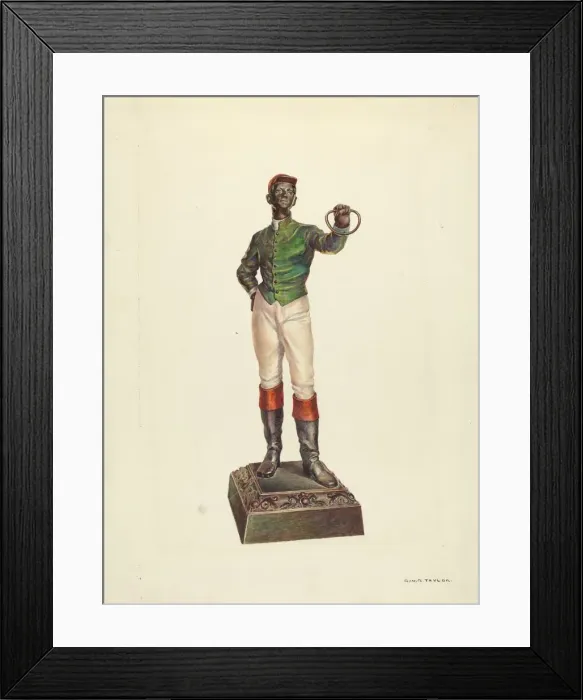 Framed Print : Hitching Post, 1935 / 1942. Creator: Robert W. R. Taylor Framed Print : Hitching Post, 1935 / 1942. Creator: Robert W. R. Taylor
