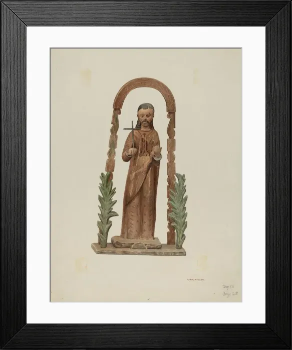Framed Print : Santo (St. Francis), c. 1941. Creator: Robert W. R. Taylor Framed Print : Santo (St. Francis), c. 1941. Creator: Robert W. R. Taylor