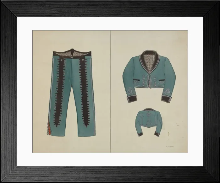 Framed Print : Jacket, c. 1940. Creator: Syrena Swanson Framed Print : Jacket, c. 1940. Creator: Syrena Swanson