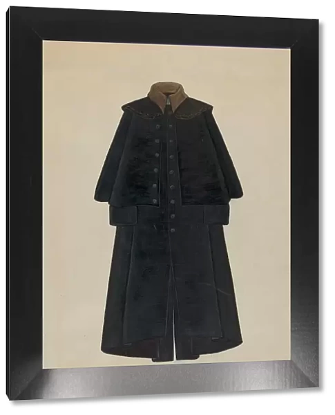 Overcoat, T. Jefferson s, c. 1936. Creator: Syrena Swanson