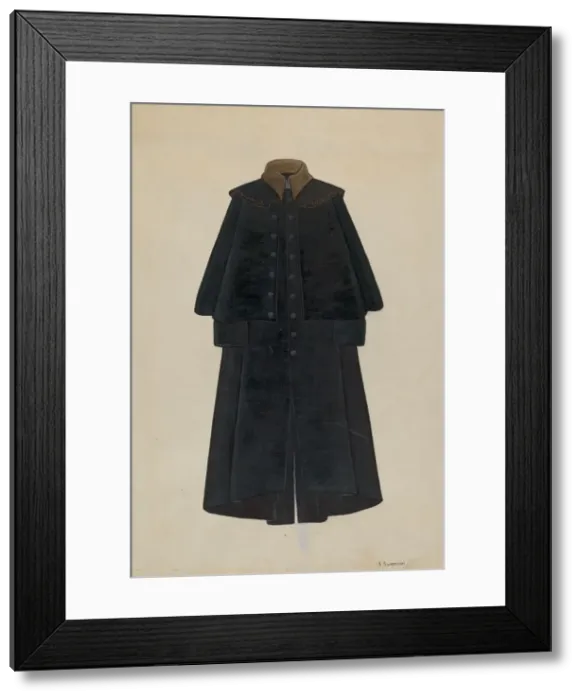 Framed Print : Overcoat, T. Jefferson s, c. 1936. Creator: Syrena Swanson Framed Print : Overcoat, T. Jefferson s, c. 1936. Creator: Syrena Swanson