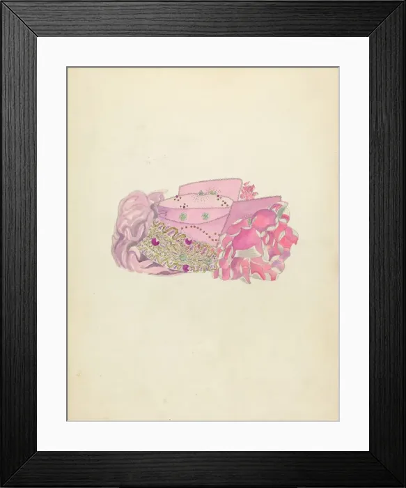 Framed Print : Hat, 1935 / 1942. Creator: Mae Szilvasy Framed Print : Hat, 1935 / 1942. Creator: Mae Szilvasy
