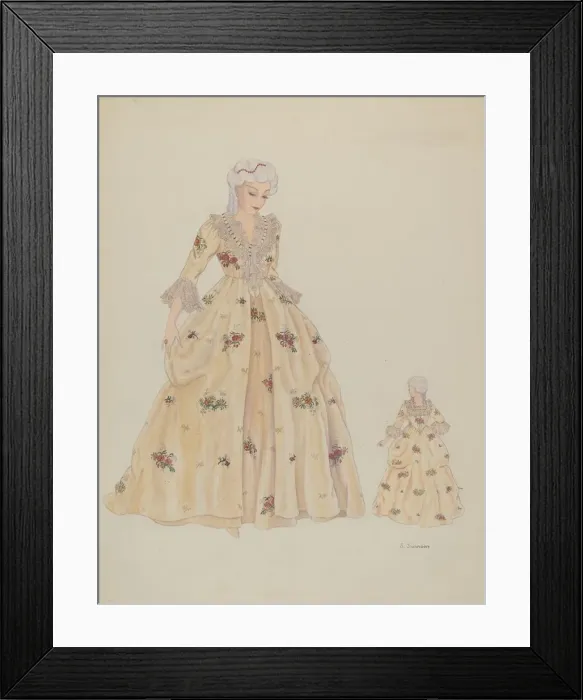 Framed Print : Dress, c. 1936. Creator: Syrena Swanson Framed Print : Dress, c. 1936. Creator: Syrena Swanson