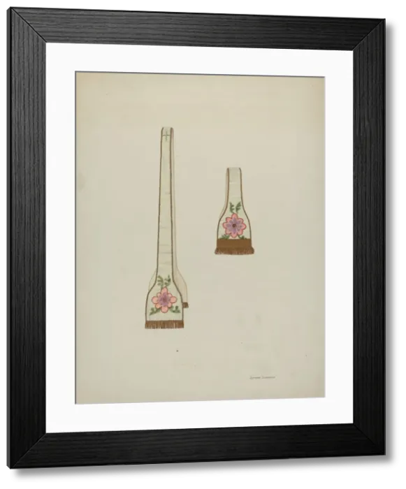 Framed Print : Mission Stole and Maniple, c. 1937. Creator: Syrena Swanson Framed Print : Mission Stole and Maniple, c. 1937. Creator: Syrena Swanson