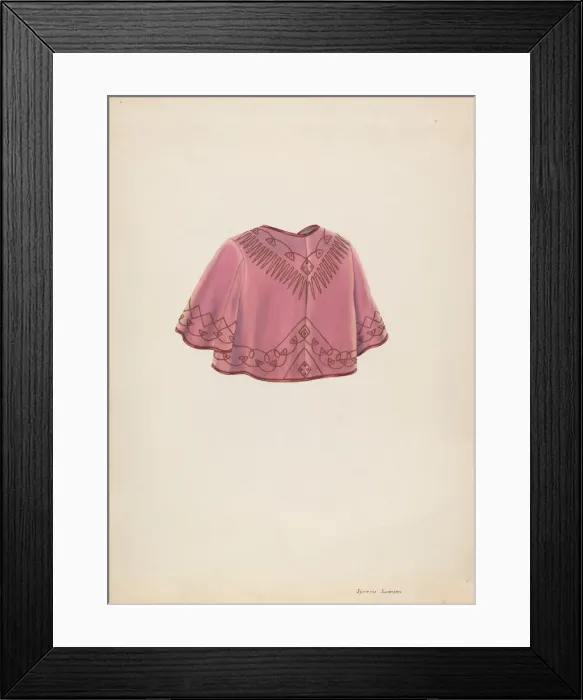 Framed Print : Bolero Jacket, c. 1937. Creator: Syrena Swanson Framed Print : Bolero Jacket, c. 1937. Creator: Syrena Swanson