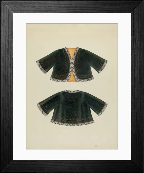 Framed Print : Ladys Bolero, c. 1940. Creator: Syrena Swanson Framed Print : Ladys Bolero, c. 1940. Creator: Syrena Swanson