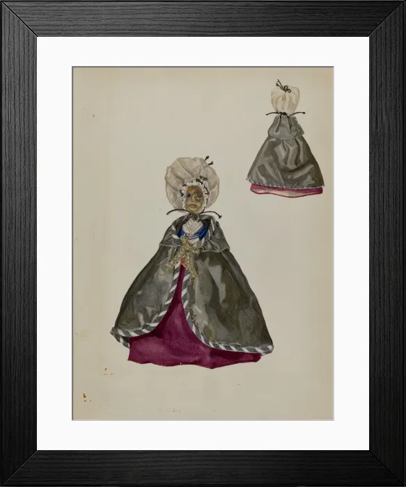 Framed Print : Doll, c. 1937. Creator: Verna Tallman Framed Print : Doll, c. 1937. Creator: Verna Tallman