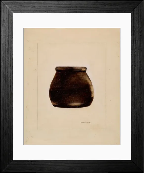 Framed Print : Preserving Crock, c. 1937. Creator: Joseph Sudek Framed Print : Preserving Crock, c. 1937. Creator: Joseph Sudek