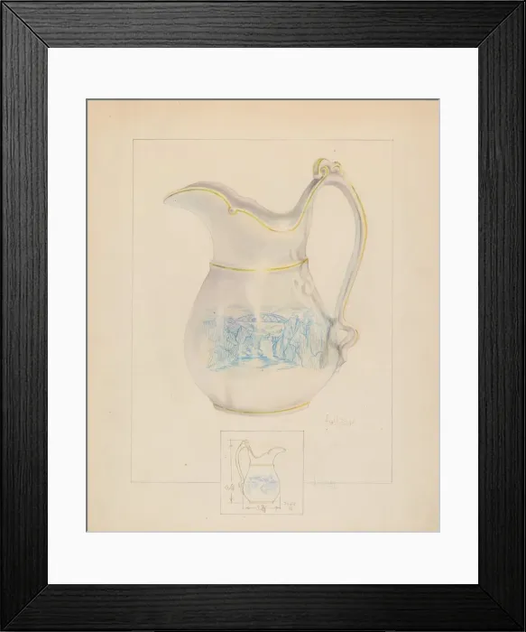 Framed Print : Cream Pitcher, c. 1936. Creator: Joseph Sudek Framed Print : Cream Pitcher, c. 1936. Creator: Joseph Sudek