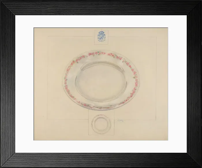 Framed Print : Cake Saucer, c. 1936. Creator: Joseph Sudek Framed Print : Cake Saucer, c. 1936. Creator: Joseph Sudek