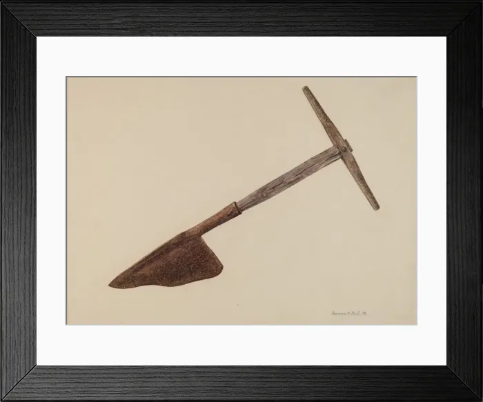 Framed Print : Hay Knife, 1938. Creator: Herman O. Stroh Framed Print : Hay Knife, 1938. Creator: Herman O. Stroh