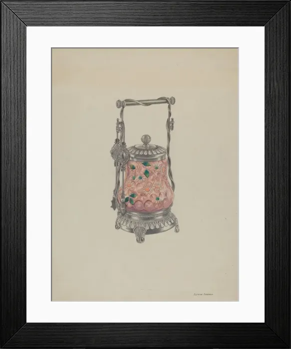 Framed Print : Pickle Jar, 1935  /  1942. Creator: Syrena Swanson