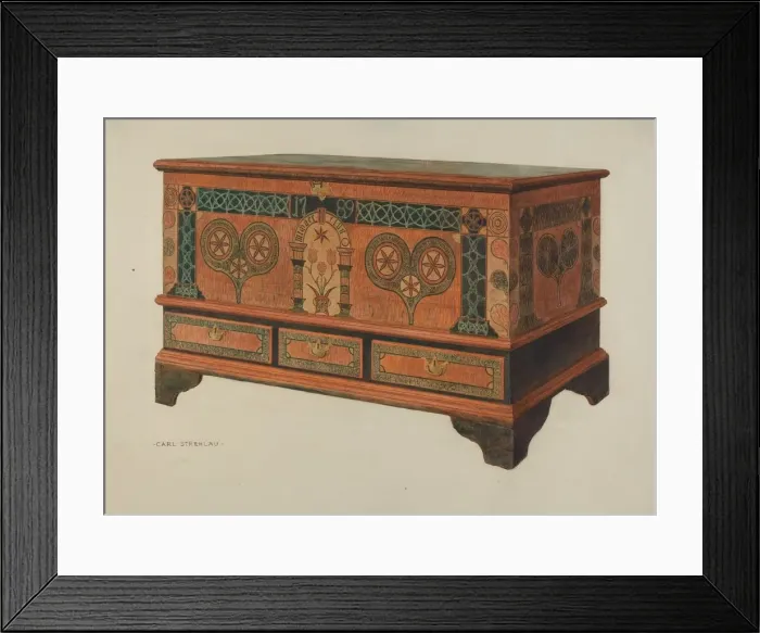 Framed Print : Chest, 1935 / 1942. Creator: Carl Strehlau Framed Print : Chest, 1935 / 1942. Creator: Carl Strehlau