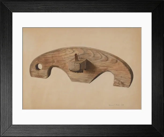 Framed Print : Marking Gauge for Barrels, 1939. Creator: Herman O. Stroh Framed Print : Marking Gauge for Barrels, 1939. Creator: Herman O. Stroh