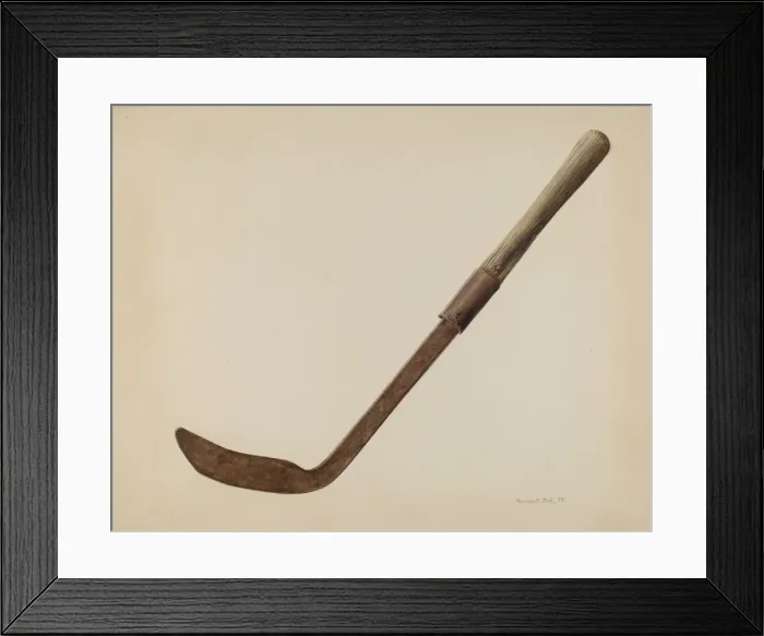 Framed Print : Corn Knife, 1938. Creator: Herman O. Stroh Framed Print : Corn Knife, 1938. Creator: Herman O. Stroh