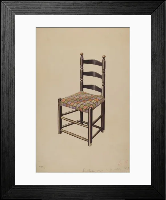Framed Print : Chair, 1937. Creator: John Sullivan Framed Print : Chair, 1937. Creator: John Sullivan