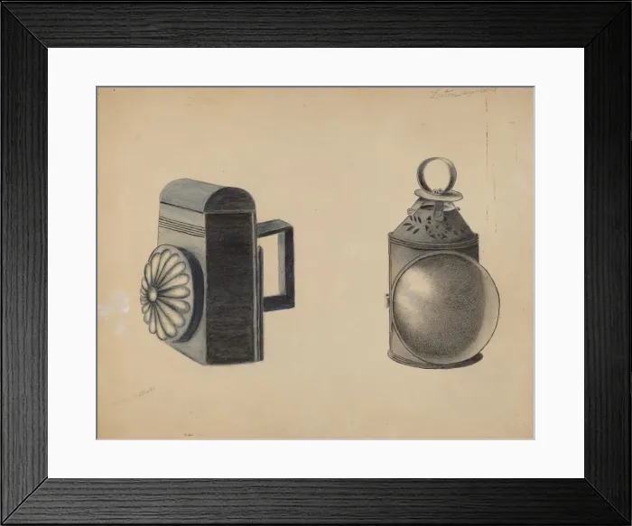 Framed Print : Lantern, 1935 / 1942. Creator: Margaret Stottlemeyer Framed Print : Lantern, 1935 / 1942. Creator: Margaret Stottlemeyer