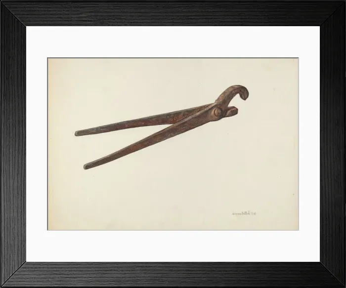 Framed Print : Pipe Wrench, 1940. Creator: Herman O. Stroh Framed Print : Pipe Wrench, 1940. Creator: Herman O. Stroh