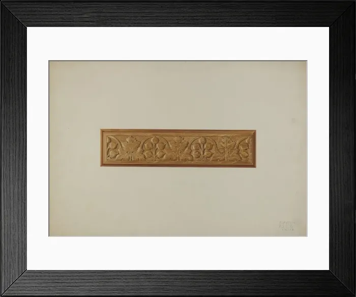 Framed Print : Carved Furniture Detail, 1939. Creator: John Sullivan Framed Print : Carved Furniture Detail, 1939. Creator: John Sullivan