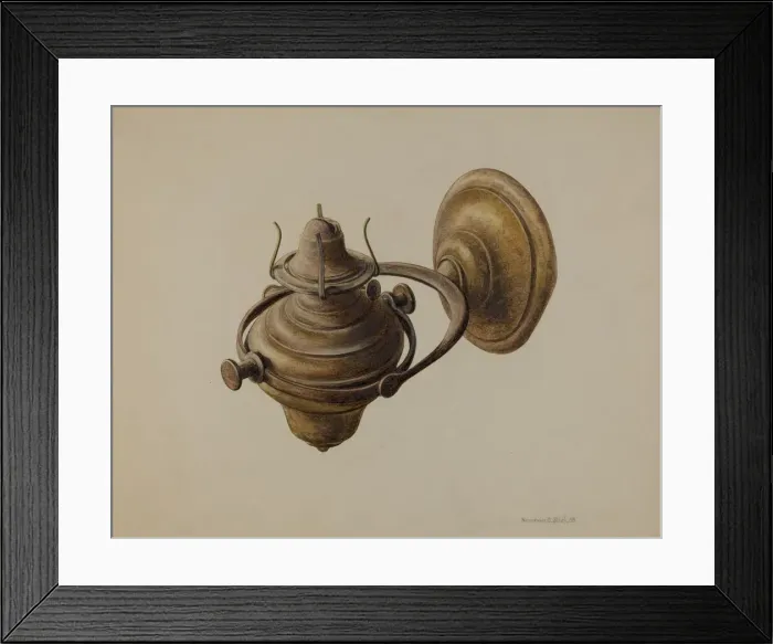 Framed Print : Binnacle Lamp, 1938. Creator: Herman O. Stroh Framed Print : Binnacle Lamp, 1938. Creator: Herman O. Stroh