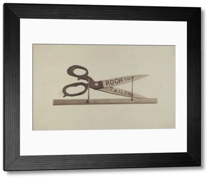 Framed Print : Shop Sign, 1938. Creator: John Sullivan Framed Print : Shop Sign, 1938. Creator: John Sullivan