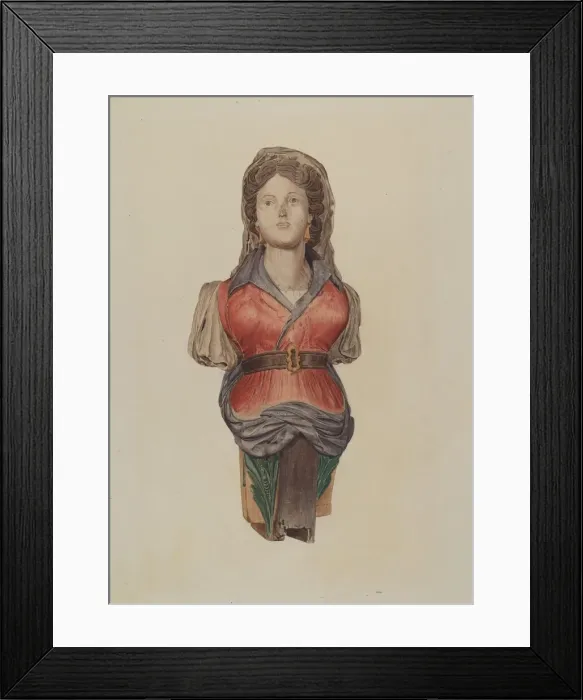 Framed Print : Figurehead, 1935 / 1942. Creator: John Sullivan Framed Print : Figurehead, 1935 / 1942. Creator: John Sullivan