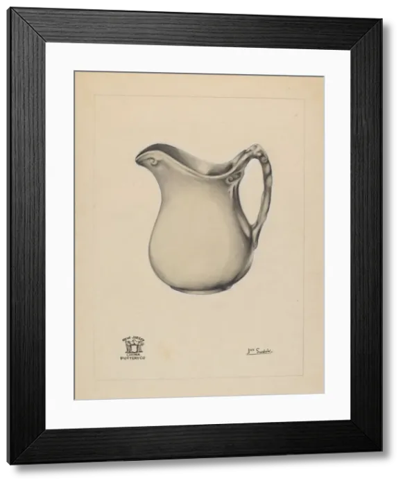Framed Print : Pitcher, c. 1937. Creator: Joseph Sudek Framed Print : Pitcher, c. 1937. Creator: Joseph Sudek