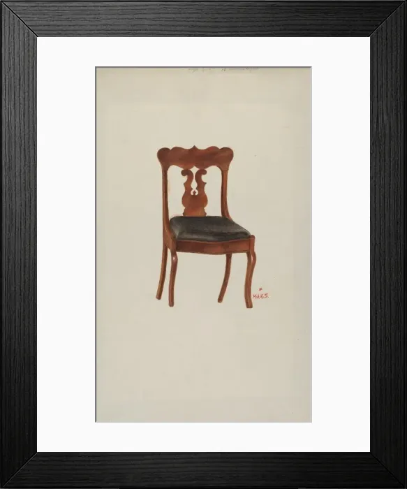 Framed Print : Chair, 1935 / 1942. Creator: Margaret Stottlemeyer Framed Print : Chair, 1935 / 1942. Creator: Margaret Stottlemeyer