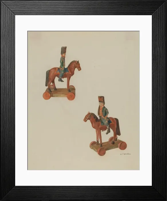 Framed Print : Pa. German Toy Soldier, 1935 / 1942. Creator: Carl Strehlau Framed Print : Pa. German Toy Soldier, 1935 / 1942. Creator: Carl Strehlau