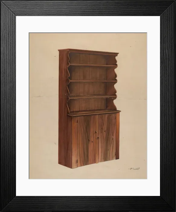 Framed Print : Kitchen Cupboard, c. 1938. Creator: Joseph Sudek Framed Print : Kitchen Cupboard, c. 1938. Creator: Joseph Sudek