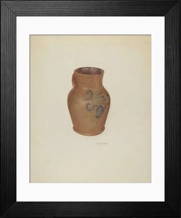 Framed Print : Pitcher, c. 1941. Creator: Carl Strehlau Framed Print : Pitcher, c. 1941. Creator: Carl Strehlau