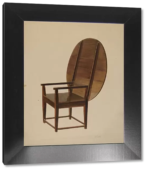 Combination Table and Chair (as chair), c. 1938. Creator: Joseph Sudek