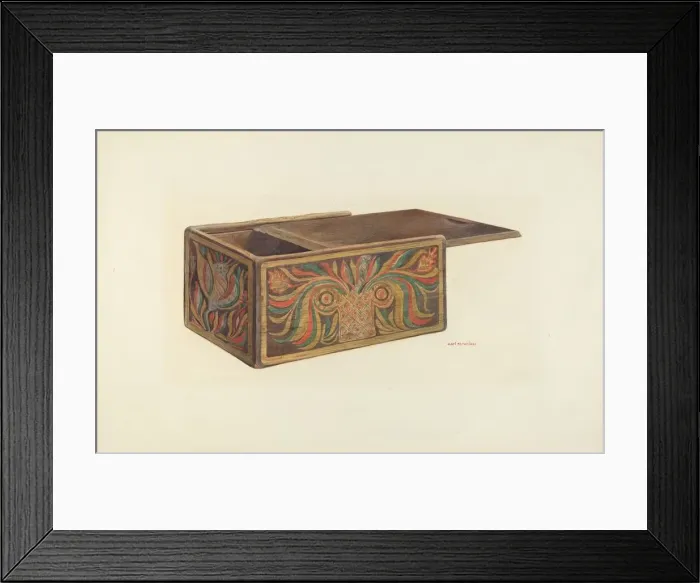 Framed Print : Decorated Box, 1935 / 1942. Creator: Carl Strehlau Framed Print : Decorated Box, 1935 / 1942. Creator: Carl Strehlau