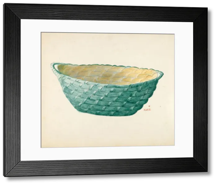 Framed Print : Hand Made Work Basket, 1935 / 1942. Creator: Margaret Stottlemeyer Framed Print : Hand Made Work Basket, 1935 / 1942. Creator: Margaret Stottlemeyer