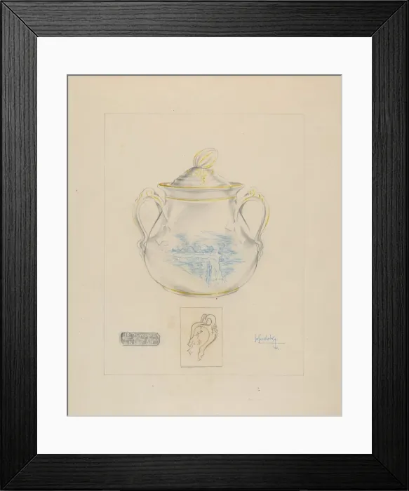 Framed Print : Sugar Bowl, c. 1936. Creator: Joseph Sudek