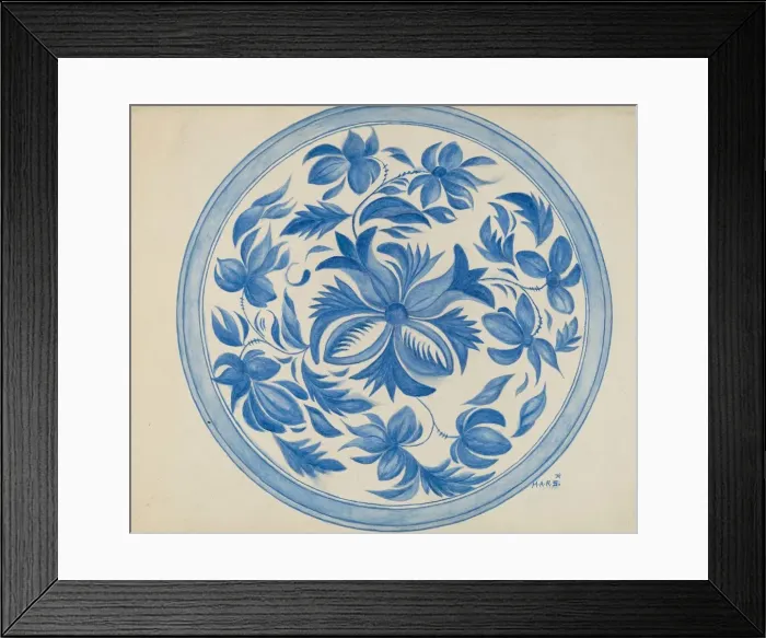 Framed Print : Plate, c. 1936. Creator: Margaret Stottlemeyer Framed Print : Plate, c. 1936. Creator: Margaret Stottlemeyer