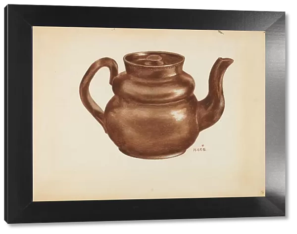 Teapot, c. 1936. Creator: Margaret Stottlemeyer