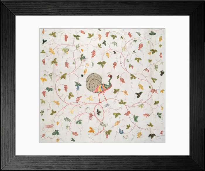 Framed Print : Bedcover, China, Qing dynasty (1644-1911), 1750 / 1800. Creator: Unknown Framed Print : Bedcover, China, Qing dynasty (1644-1911), 1750 / 1800. Creator: Unknown
