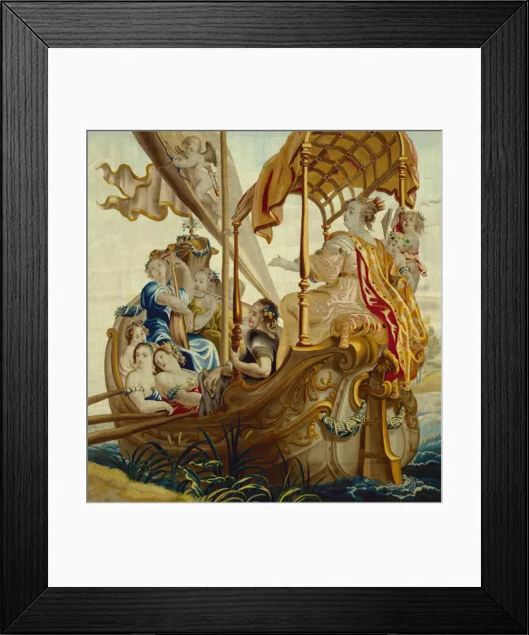 Framed Print : Cleopatra Enjoys Herself at Sea from The Story of Cleopatra, Flanders, c. 1680 Framed Print : Cleopatra Enjoys Herself at Sea from The Story of Cleopatra, Flanders, c. 1680