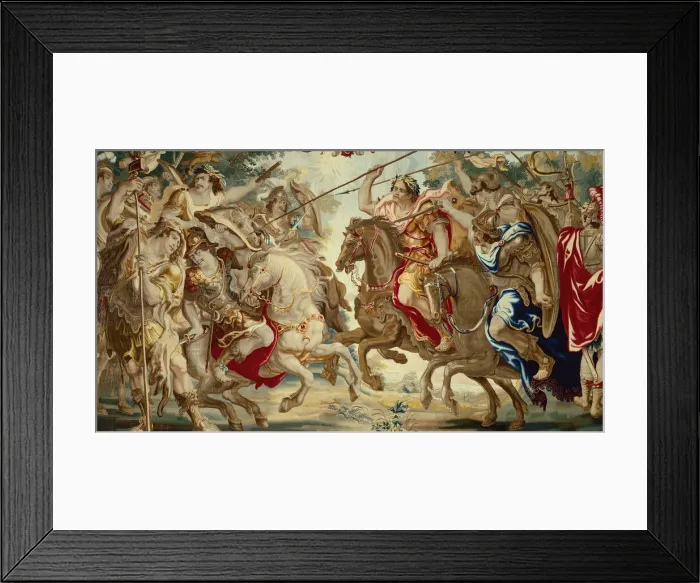 Framed Print : Caesar Defeats the Troops of Pompey from The Story Caesar and Cleopatra, Flanders, c