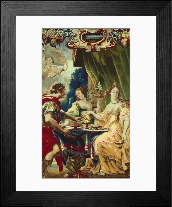 Framed Print : Cleopatra and Antony Enjoying Supper, from The Story of Caesar and Cleopatra, Brussels, c Framed Print : Cleopatra and Antony Enjoying Supper, from The Story of Caesar and Cleopatra, Brussels, c