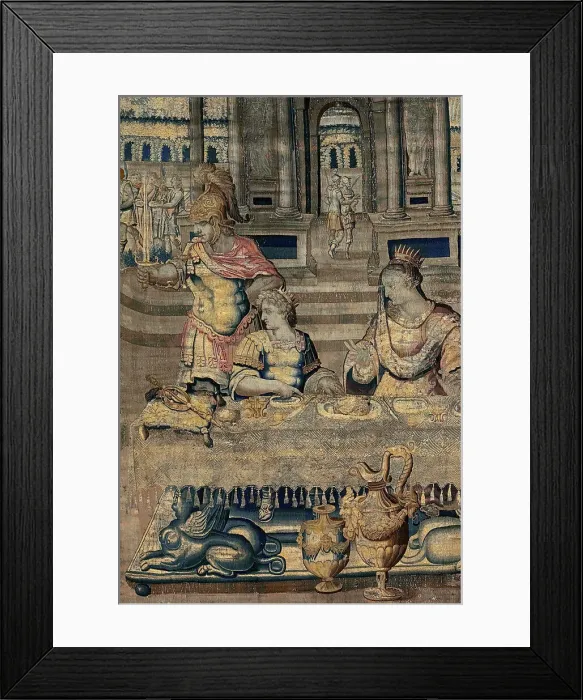 Framed Print : The Feast, from The Story of Artemisia, France, 1607 / 30. Creator: Unknown Framed Print : The Feast, from The Story of Artemisia, France, 1607 / 30. Creator: Unknown