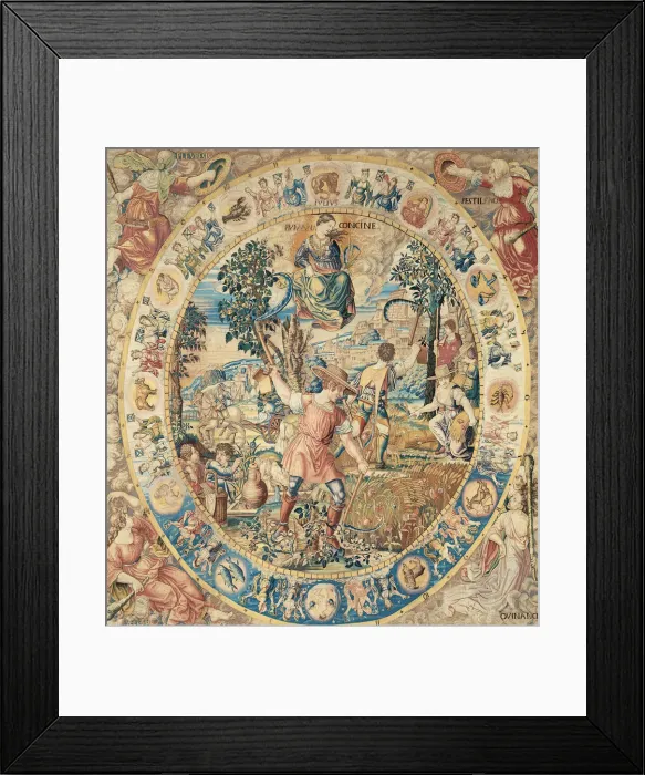 Framed Print : July, from The Medallion Months, Brussels, before 1528. Creator: Unknown Framed Print : July, from The Medallion Months, Brussels, before 1528. Creator: Unknown