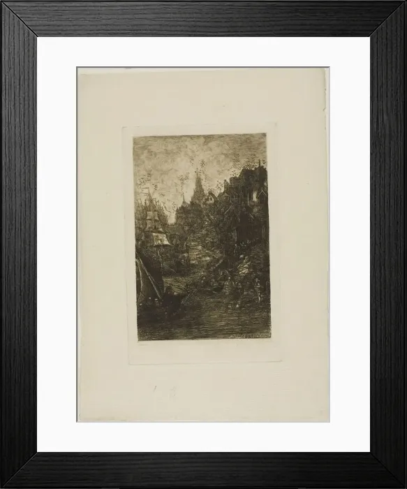 Framed Print : My Dream, 1883. Creator: Rodolphe Bresdin Framed Print : My Dream, 1883. Creator: Rodolphe Bresdin